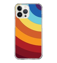 Apple iPhone 13 Pro Uyumlu Köşe Korumalı Antişok  Kapak Renk Cümbüşü Tasarımlı Şeffaf Silikon Kılıf