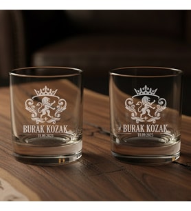 Sevgiliye Hediye Premium Kutulu 2’li Single Malt Edition Whiskey Glass Seti