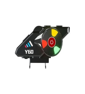 Y600 IPX6 Su Geçirmez RGB Bluetooth 5.3 Sesli Asistan İNTERKOM Kask Kulaklığı 1000MAH