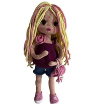 Sporcu Barby Bebek Amigurumi Organik Oyuncak