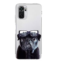 PrintiFy Xiaomi Redmi Note 10 ile Uyumlu Köpek 3 Kamera Korumalı Şeffaf Kılıf