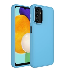 Samsung Galaxy A04 Kılıf Metal Çerçeve Lansman Silikon Kapak