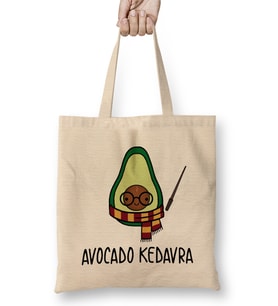 Avocado Kedavra Harry Potter Bez Çanta Uzun Saplı
