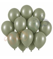 Ada Çayı Renk Lateks Retro Balon (30 cm) - 12 Adet