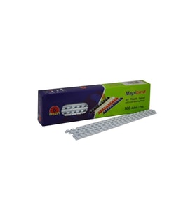 Mapibind Spiral Plastik 5 - 15 Sayfa 6 MM Beyaz (100 Lü Paket)