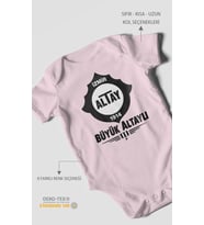 Büyük Altaylı! Altayspor Kısa Kollu Bebek Body %100 Pamuk
