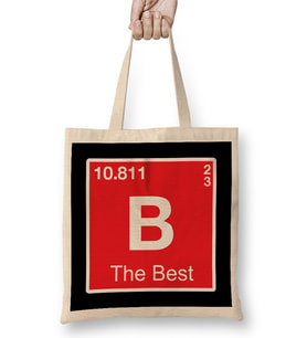 Boron The Best Element Bez Çanta Uzun Saplı