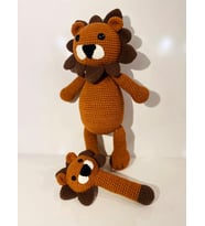 Amigurumi Yeni Doğan Organik Aslan Seti