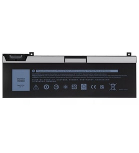 Dell Precision 7730 ile Uyumlu Notebook Bataryası Pili - Ver.1 - 4 Cell - Tip-A (Siyah)