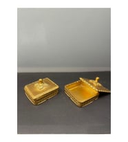 Dekoratif Polyester İkili Takı Seti Gold
