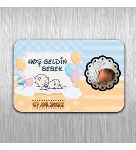 Resimli Hoşgeldin Bebek Magneti