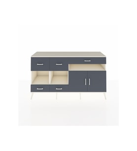 Kronos Konsol 4 Raflı 5 Çekmeceli 2 Kapaklı 176x59x99 Aytaşı-Antrasit
