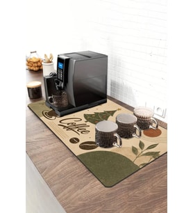 Valerine Life Barista Kahve Barı Matı 40x90cm Espresso Makinesi Çaycı Altlığı Noel Kahvesi