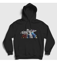 Presmono Unisex Siyah Killer Queen Freddie Mercury Kapüşonlu Sweatshirt 34427tt