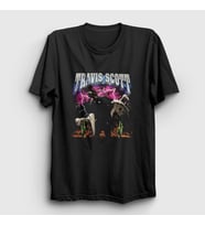 Presmono Unisex Siyah Lightning Astroworld Travis Scott T-Shirt 42801tt