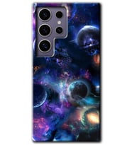 Galaxy S24 Ultra Kılıf HD Desen Baskılı Kılıf - Gezegen Karışımı