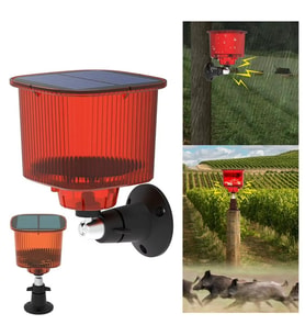 PowerMaster PM-26955 Mikrofonlu Sesli Hayvan Kovucu Alarm Cihazı Solar Panelli