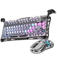 GravaStar Mercury K1 Pro Mekanik Gaming Klavye ve M1 Pro Kablosuz Optik Mouse Seti, Cyberpunk