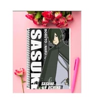 Sasuke Uchiha Anime Defter 1 Adet Özel Tasarım A4 Boyutu Telli Kareli Defter 21*29 Cm