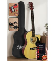 Midex RG-540NT Kaliteli Kesik Kasa 40 İnç Akustik Gitar Seti 4/4 Yetişkin