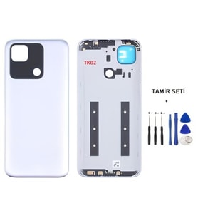 Xiaomi Redmi 10A FULL Kasa Arka Kapak Yan Tuş Takımı BEYAZ - TAMİR SETİ