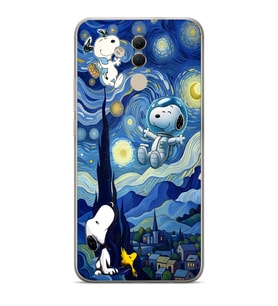Huawei Mate 20 Lite Uyumlu Baskılı Yumuşak Silikon Şeffaf Telefon Kılıfı