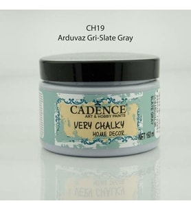 Cadence Very Chalky Home Decor Mobilya Boyası 150 ml. CH-19 ARDUVAZ GRİ 