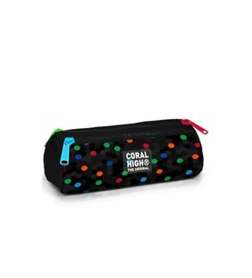 CORAL HIGH 31010 SİYAH RENKLİ PETEK DESENLİ ÜÇ BÖLMELİ KALEM ÇANTASI