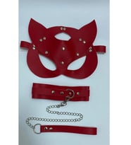 Amora Secret Kırmızı Tasma Set