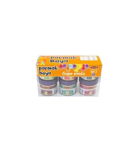 Artebella parmak boya 6 lı set 2  50 ml