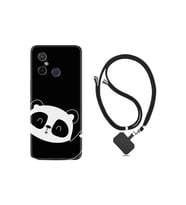 Xiaomi Redmi 12c Kılıf Ipli Boyun Askılı Desenli Silikon Bay Bay Panda 1784