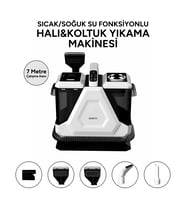 Whirtz Sıcak/Soğuk Fonksiyonlu Halı Yıkama Makinesi Beyaz