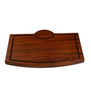 Yuvarlak Logolu Tahta 20x25x2,5cm (Kahverengi)