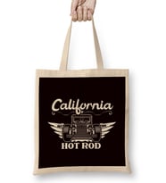 American California Classic Old Hot Rod Muscle Cars Garage Bez Çanta Uzun Saplı