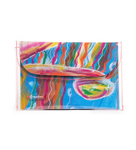 El Boyama Deniz Serisi Medium Özel Clutch Çanta