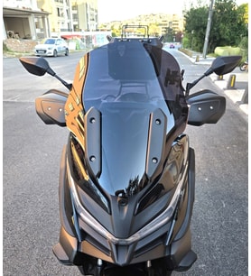 MOTOCAM Voge SR4 Ön Cam 2022-2026 Model 54cm Siyah Renkli 4mm ORİJİNAL BOYLU