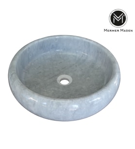 Gri Mermer Bombeli Lavabo