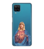 Samsung Galaxy A22/M22/M32 Uyumlu Taylor Swift Desenli Şeffaf Telefon Kılıfı