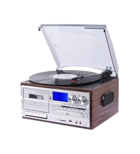 Nostaljik Pikap Kaset CD Çalar  Bluetoothlu Kumandalı Radyo Mp3 USB 33-45-78 lik Plakla