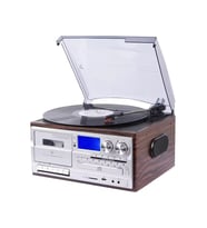 Nostaljik Pikap Kaset CD Çalar  Bluetoothlu Kumandalı Radyo Mp3 USB 33-45-78 lik Plakla