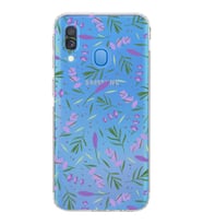 PrintiFy Samsung Galaxy A40 ile Uyumlu Water Color 3  Kamera Korumalı Şeffaf  Kılıf