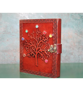 Taşlı Deri Defter Ksk3147
