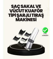 Şarjlı ve Kablosuz Tıraş Makinesi – Her Yerde Rahat Kullanım