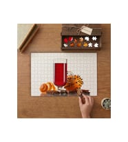 Portakal Kabuğu ve Tarçın- Çay- Bitkiler Tasarımı 240 parça Ahşap Puzzle Ahşap Kutuda MP00366