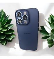 İPHONE 16 Pro Lacivert  Renk Lens Korumalı Kaliteli Silikon Telefon Kılıfı (Pembe)