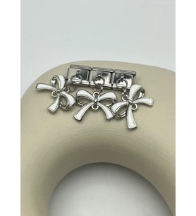 Çelik Silver Kurdele Sallantılı Nomi Charm - 25crm88