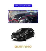 PEUGEOT 308 (2020+)TORPİDO KORUMA HALISI MAVİ KENAR