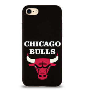 Apple iPhone SE 2022  Lansman Kılıf Chicago Bulls Tasarımlı Altı Kapalı İçi Kadife Kaplı  Kapak (Şeffaf)
