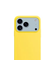 Apple iPhone 17 Pro Max Liquid Lansman Silikon Kılıf Limon Sarısı