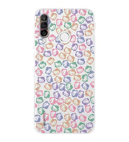 Huawei P30 Lite Kamera korumalı Kapak Hello Kitty Tasarımlı  Şeffaf Kılıf